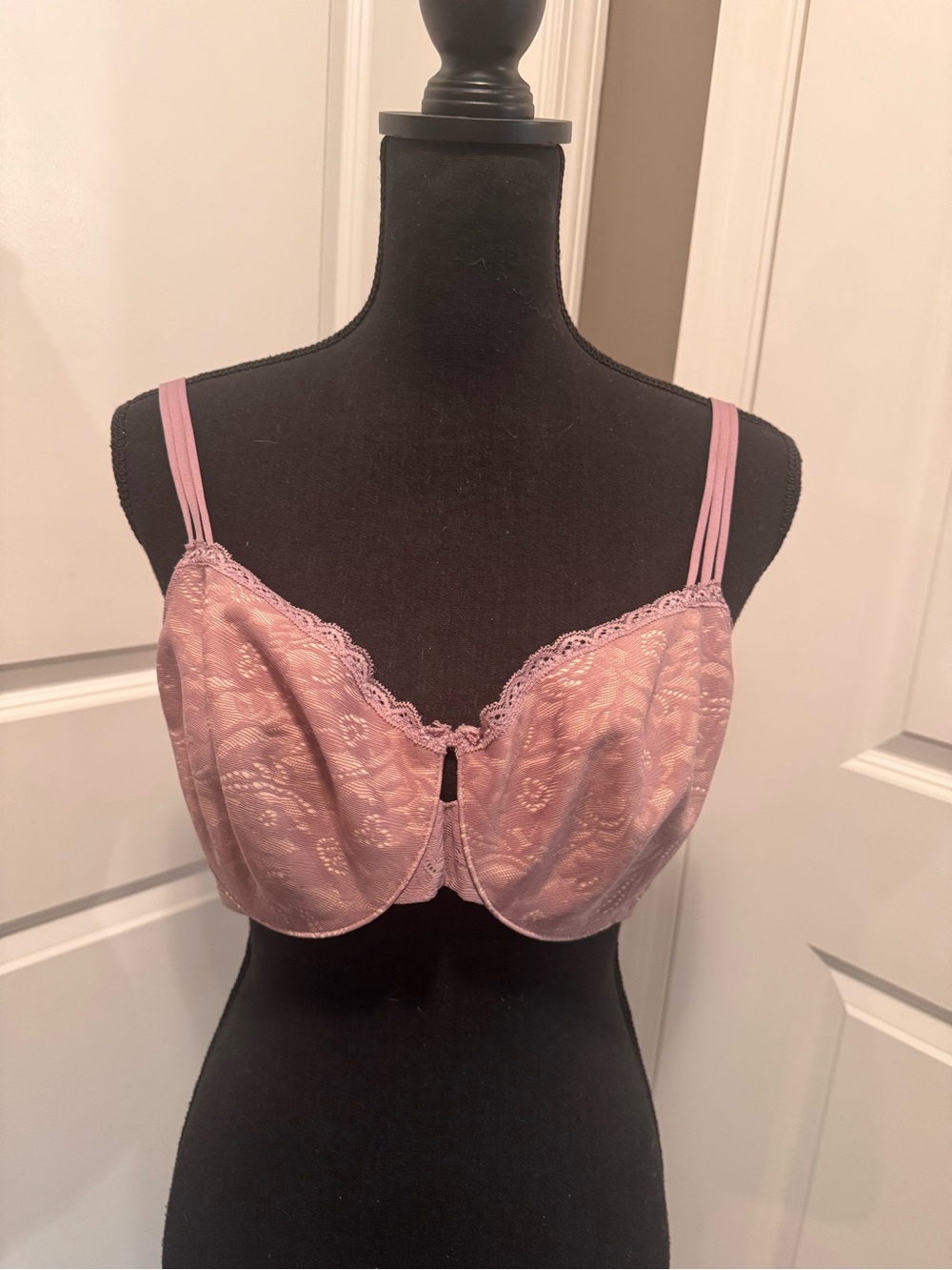 Soma Lace Underwire Bra in Dusty Pink
